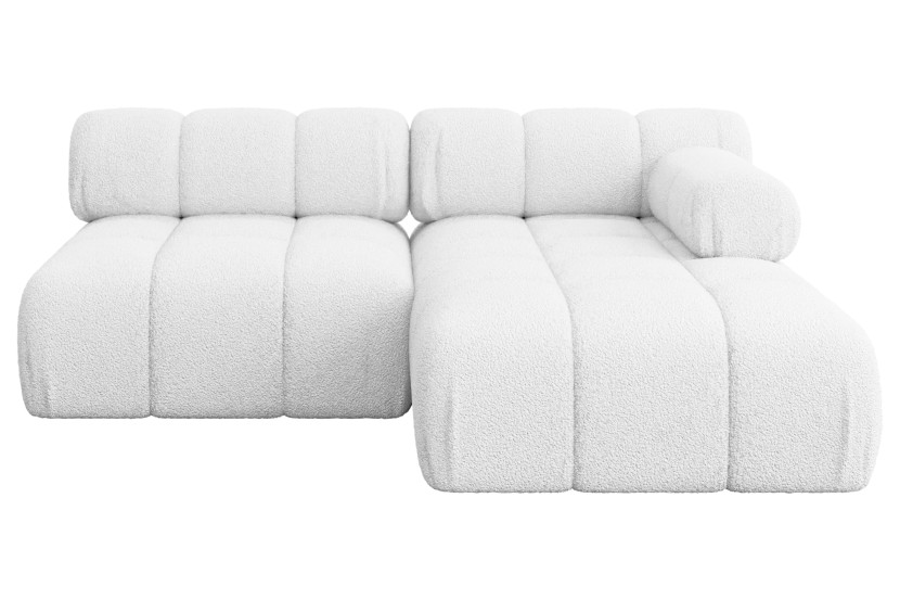 Narożnik prawostronny modułowy RAZON-L1 190x160x70 cm Biały 682855