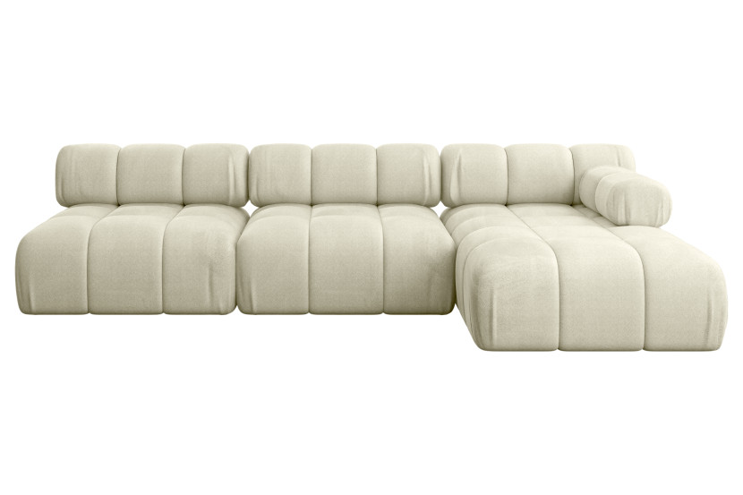 Narożnik prawostronny modułowy RAZON-L2 285x160x70 cm Beżowy 682369
