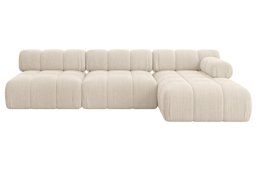 Narożnik prawostronny modułowy RAZON-L2 285x160x70 cm Beżowy 682370