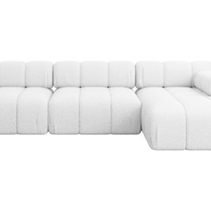 Narożnik prawostronny modułowy RAZON-L2 285x160x70 cm Biały 682350 Narożnik prawostronny modułowy RAZON-L2 285x160x70 cm Biały 682350