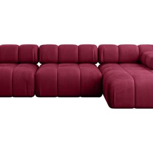 Narożnik prawostronny modułowy RAZON-L2 285x160x70 cm Bordowy 682335 Narożnik prawostronny modułowy RAZON-L2 285x160x70 cm Bordowy 682335