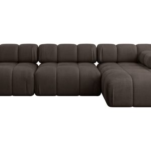 Narożnik prawostronny modułowy RAZON-L2 285x160x70 cm Brązowy 682334 Narożnik prawostronny modułowy RAZON-L2 285x160x70 cm Brązowy 682334