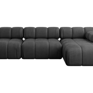 Narożnik prawostronny modułowy RAZON-L2 285x160x70 cm Czarny 682361 Narożnik prawostronny modułowy RAZON-L2 285x160x70 cm Czarny 682361