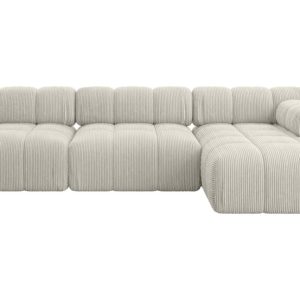 Narożnik prawostronny modułowy RAZON-L2 285x160x70 cm Kremowy 682359 Narożnik prawostronny modułowy RAZON-L2 285x160x70 cm Kremowy 682359