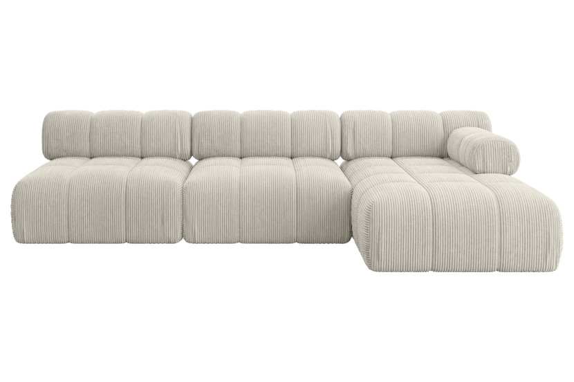 Narożnik prawostronny modułowy RAZON-L2 285x160x70 cm Kremowy 682359