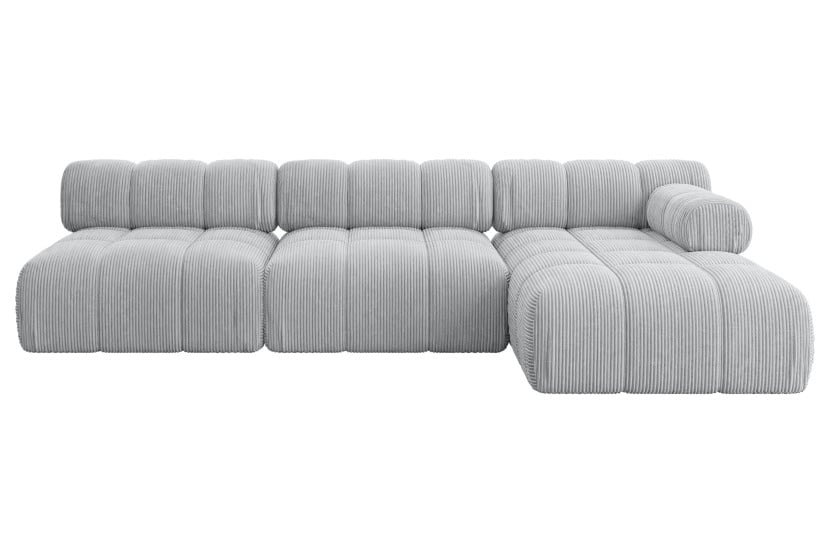 Narożnik prawostronny modułowy RAZON-L2 285x160x70 cm Szary 682356