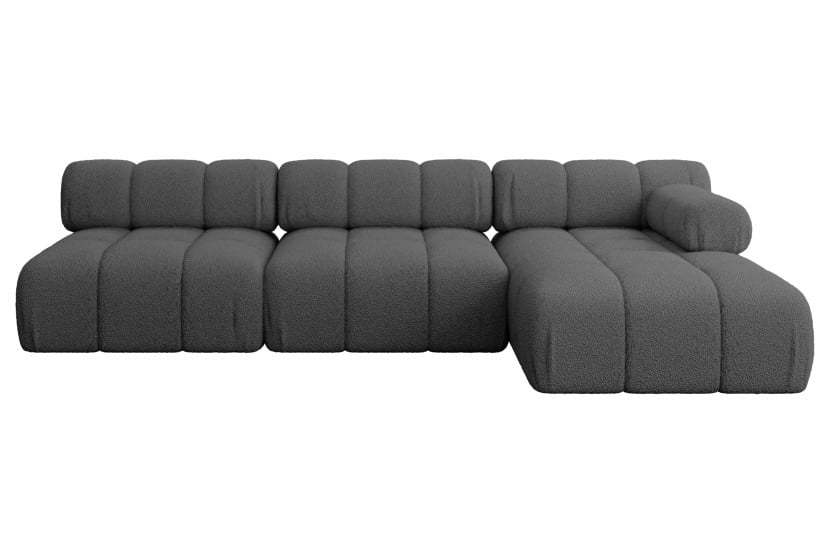 Narożnik prawostronny modułowy RAZON-L2 285x160x70 cm Szary 682337