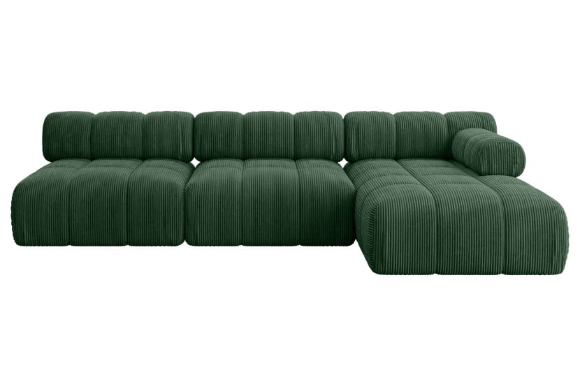 Narożnik prawostronny modułowy RAZON-L2 285x160x70 cm Zielony 682348