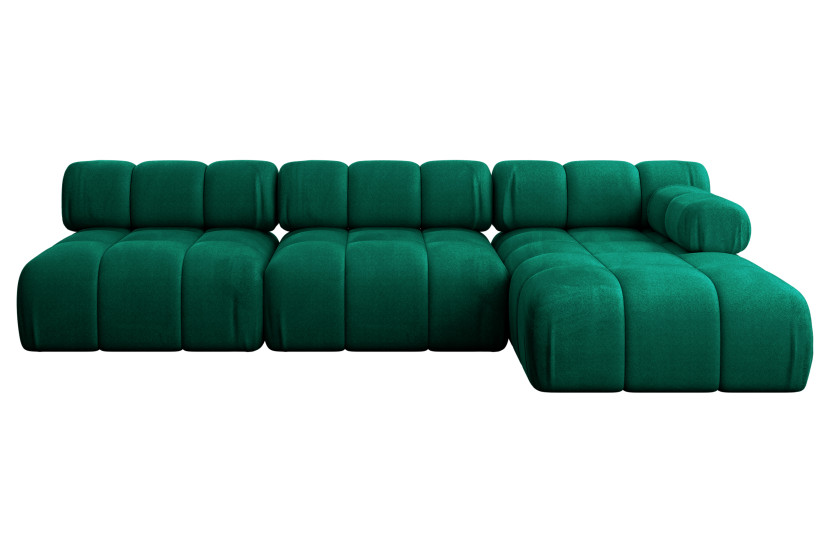 Narożnik prawostronny modułowy RAZON-L2 285x160x70 cm Zielony 682367