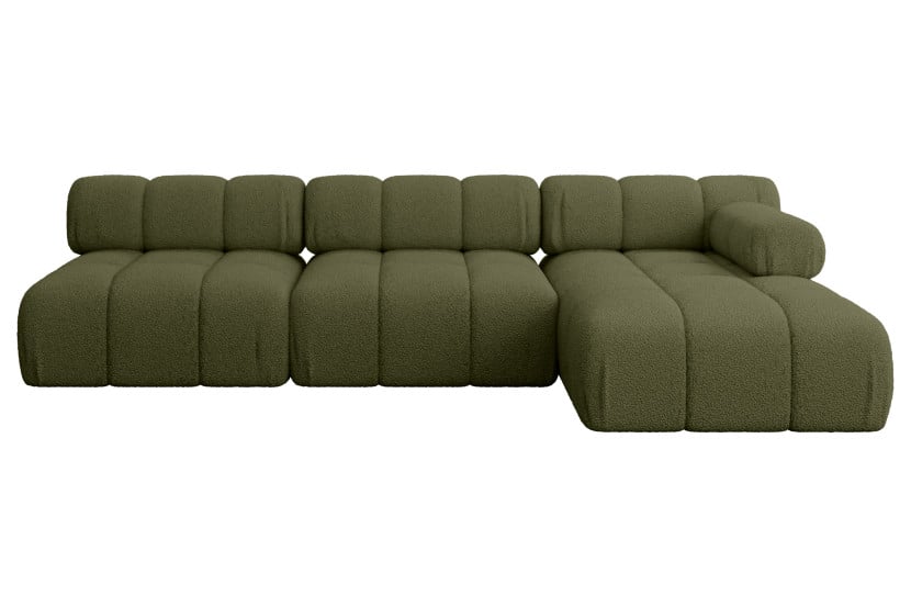 Narożnik prawostronny modułowy RAZON-L2 285x160x70 cm Zielony 682342