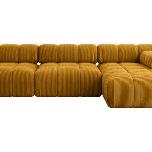Narożnik prawostronny modułowy RAZON-L2 285x160x70 cm Żółty 682338 Narożnik prawostronny modułowy RAZON-L2 285x160x70 cm Żółty 682338