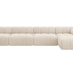 Narożnik prawostronny modułowy RAZON-L3 380x160x70 cm Beżowy 682195 Narożnik prawostronny modułowy RAZON-L3 380x160x70 cm Beżowy 682195