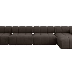 Narożnik prawostronny modułowy RAZON-L3 380x160x70 cm Brązowy 682288 Narożnik prawostronny modułowy RAZON-L3 380x160x70 cm Brązowy 682288