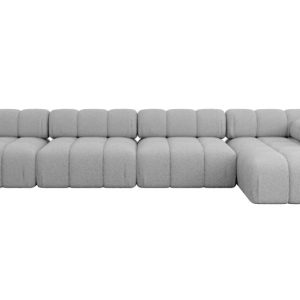 Narożnik prawostronny modułowy RAZON-L3 380x160x70 cm Jasny szary 682228 Narożnik prawostronny modułowy RAZON-L3 380x160x70 cm Jasny szary 682228