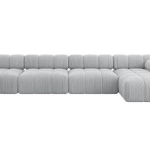 Narożnik prawostronny modułowy RAZON-L3 380x160x70 cm Szary 682231