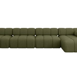 Narożnik prawostronny modułowy RAZON-L3 380x160x70 cm Zielony 682295