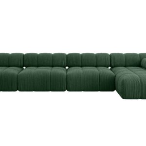 Narożnik prawostronny modułowy RAZON-L3 380x160x70 cm Zielony 682302
