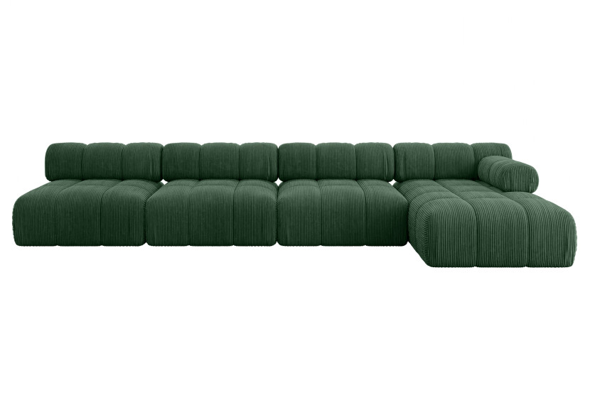 Narożnik prawostronny modułowy RAZON-L3 380x160x70 cm Zielony 682302