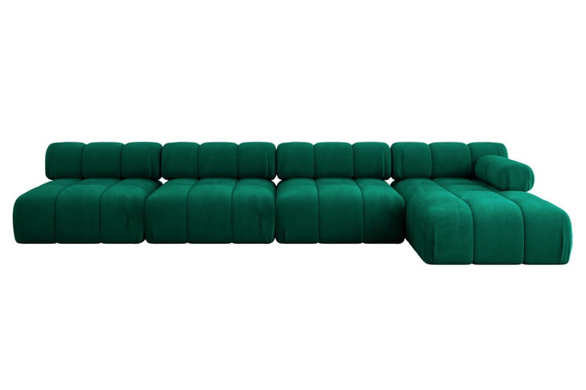 Narożnik prawostronny modułowy RAZON-L3 380x160x70 cm Zielony 682201