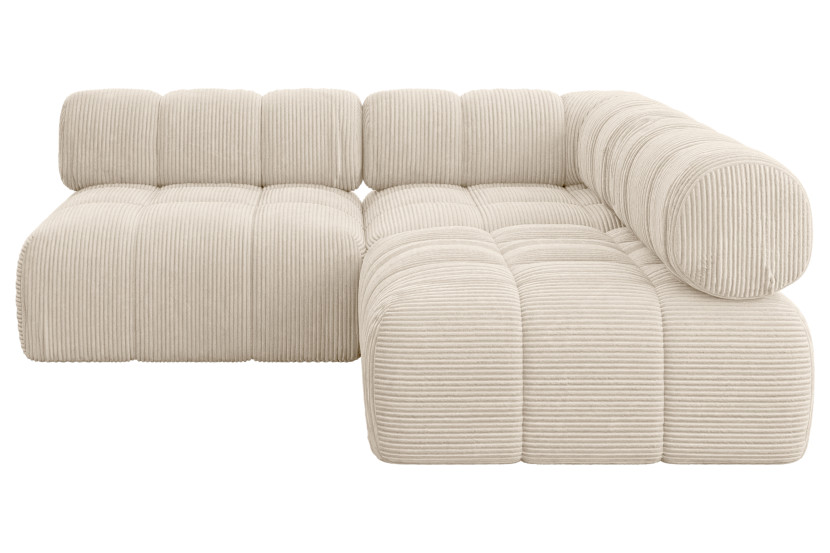 Narożnik prawostronny modułowy SAMARO-L1 190x190x70 cm beżowy 703402