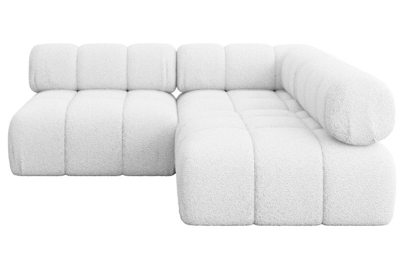 Narożnik prawostronny modułowy SAMARO-L1 190x190x70 cm biały 703460