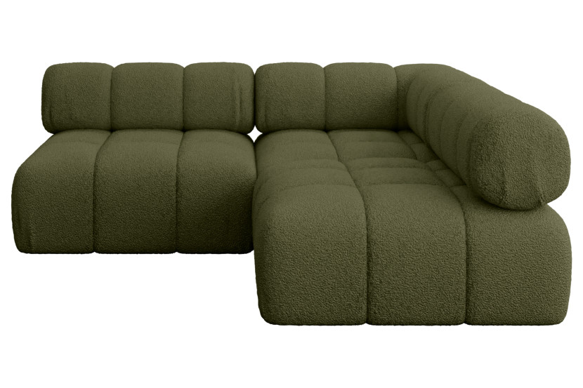 Narożnik prawostronny modułowy SAMARO-L1 190x190x70 cm zielony 703391