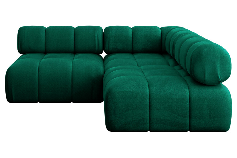 Narożnik prawostronny modułowy SAMARO-L1 190x190x70 cm zielony 703419