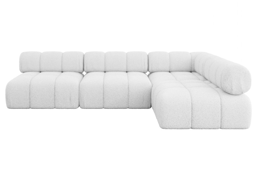 Narożnik prawostronny modułowy SAMARO-L2 285x190x70 cm biały 703467