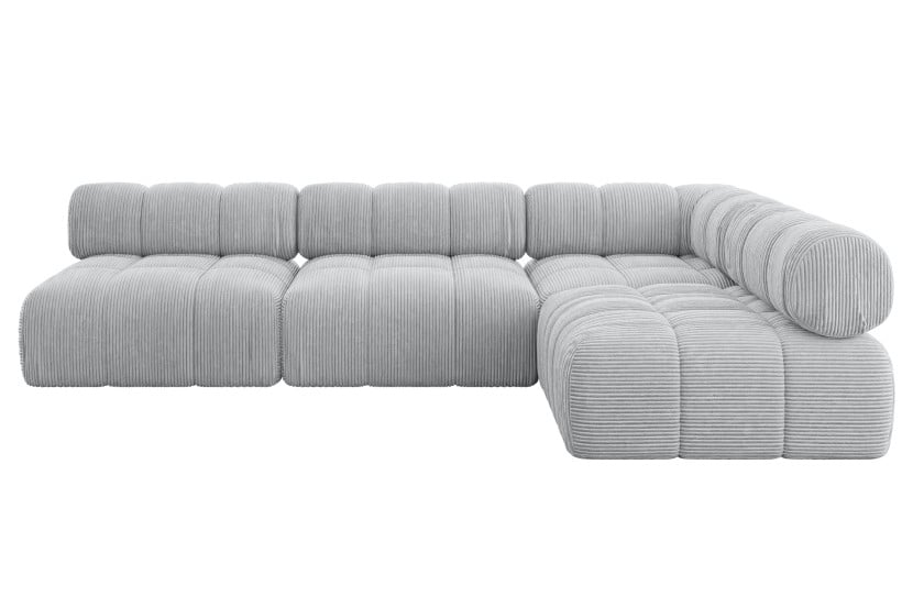 Narożnik prawostronny modułowy SAMARO-L2 285x190x70 cm szary 703409