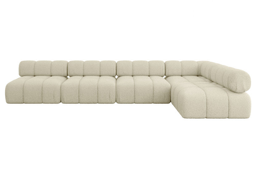 Narożnik prawostronny modułowy SAMARO-L3 380x190x70 cm beżowy 703453