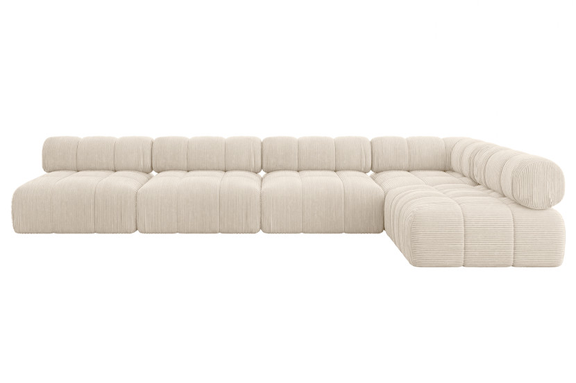 Narożnik prawostronny modułowy SAMARO-L3 380x190x70 cm beżowy 703427