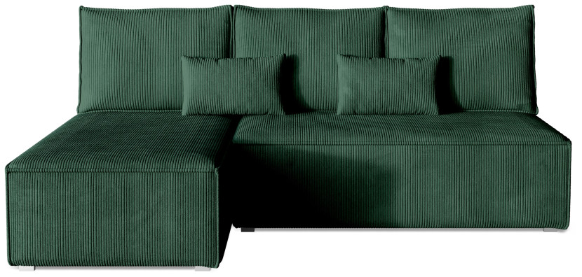 Narożnik z funkcją spania TOP SLIM zielony 519094