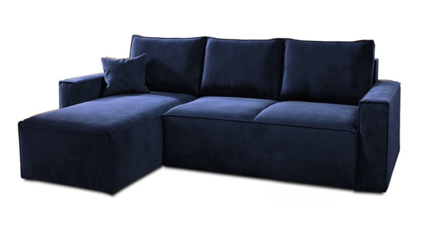 Narożnik ZARA z funkcja spania 240x150 granat LEWY 200165