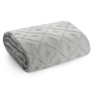 Narzuta 200X220 cm Alara6 szara pikowana mikrofibra 927608 Narzuta 200X220 cm Alara6 szara pikowana mikrofibra 927608