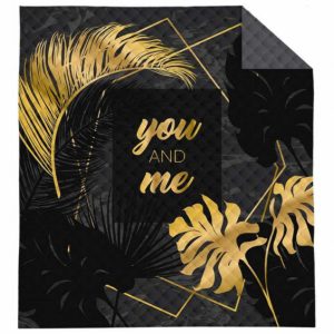 Narzuta 200×220 czarna szara złota you and me K 103 Holland 14 1001849 Narzuta 200×220 czarna szara złota you and me K 103 Holland 14 1001849