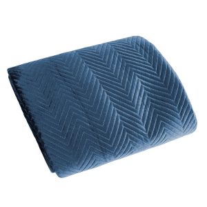 Narzuta 200×220 Sofia granatowa welurowa 82949 Narzuta 200×220 Sofia granatowa welurowa 82949