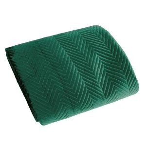 Narzuta 200×220 Sofia zielona ciemna welurowa 82954 Narzuta 200×220 Sofia zielona ciemna welurowa 82954