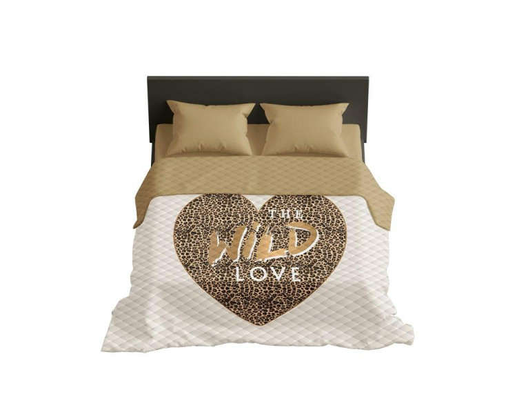 Narzuta 200x220 Wild love serce beżowa K 109 Holland 14 82822
