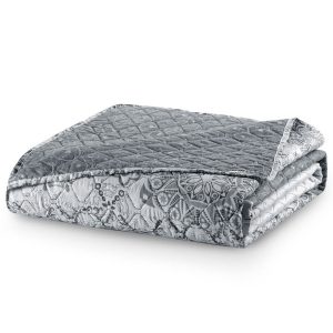 Narzuta ALAMAKOTA biała + szara 200×220 DecoKing 892541