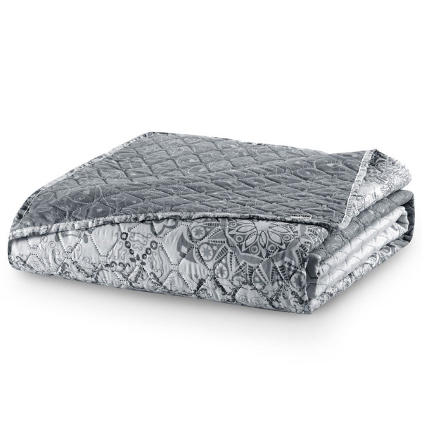 Narzuta ALAMAKOTA biała + szara 200x220 DecoKing 892541