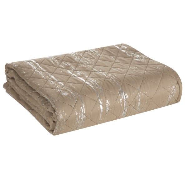 Narzuta Blink 200X220 cm beżowa przecierana mikrofibra 879617