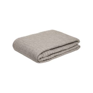 Narzuta BRISTLES w pikowane pasy szara 200×220 cm HOMLA 930313 Narzuta BRISTLES w pikowane pasy szara 200×220 cm HOMLA 930313