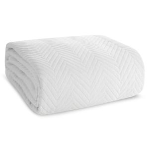 Narzuta dekoracyjna 200×220 Len biała Eurofirany New 229555 Narzuta dekoracyjna 200×220 Len biała Eurofirany New 229555