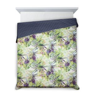 Narzuta dekoracyjna 200×220 Rommy zielona wrzosowa liście 229562 Narzuta dekoracyjna 200×220 Rommy zielona wrzosowa liście 229562