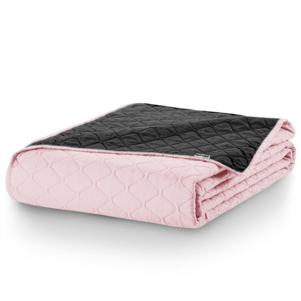 Narzuta Dwustronna Axe różowa + brązowa 260x280 DecoKing 892839