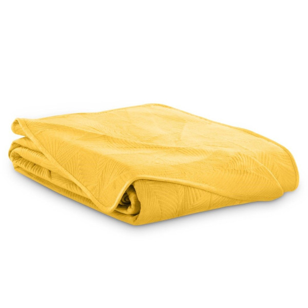 Narzuta dwustronna z przeszyciem PALSHA 170x270 żółta AmeliaHome 892774