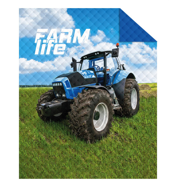 Narzuta Holland Collection Niebieski Traktor 170X210 247343
