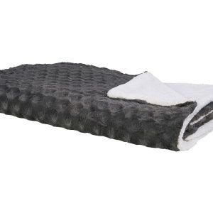 Narzuta na łóżko koc 200×220 szara 62370 Narzuta na łóżko koc 200×220 szara 62370