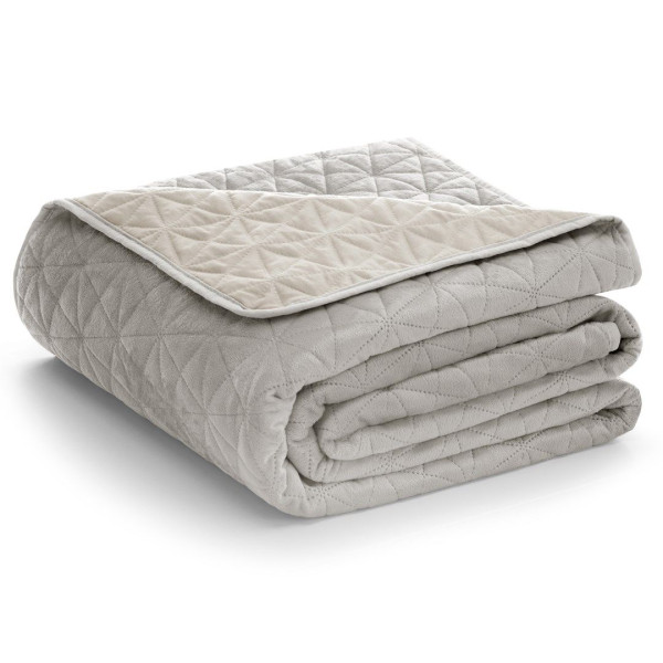 Narzuta na łóżko LAILA styl glamour 200x220 beżowa AmeliaHome 892853