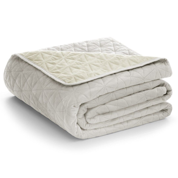 Narzuta na łóżko LAILA styl glamour 200x220 j. beżowa AmeliaHome 892887
